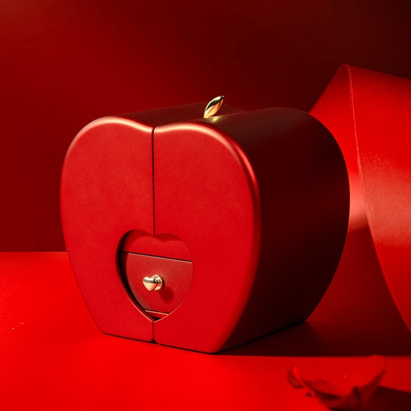 Fashion Jewelry Box Red Apple Valentines Day