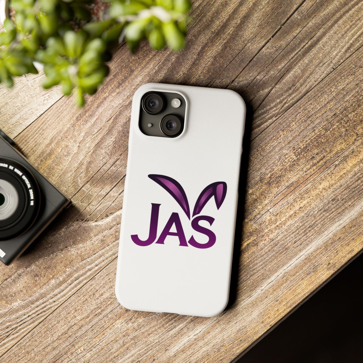 Slim Phone Case with JAS Logo - Stylish & Protective Cover