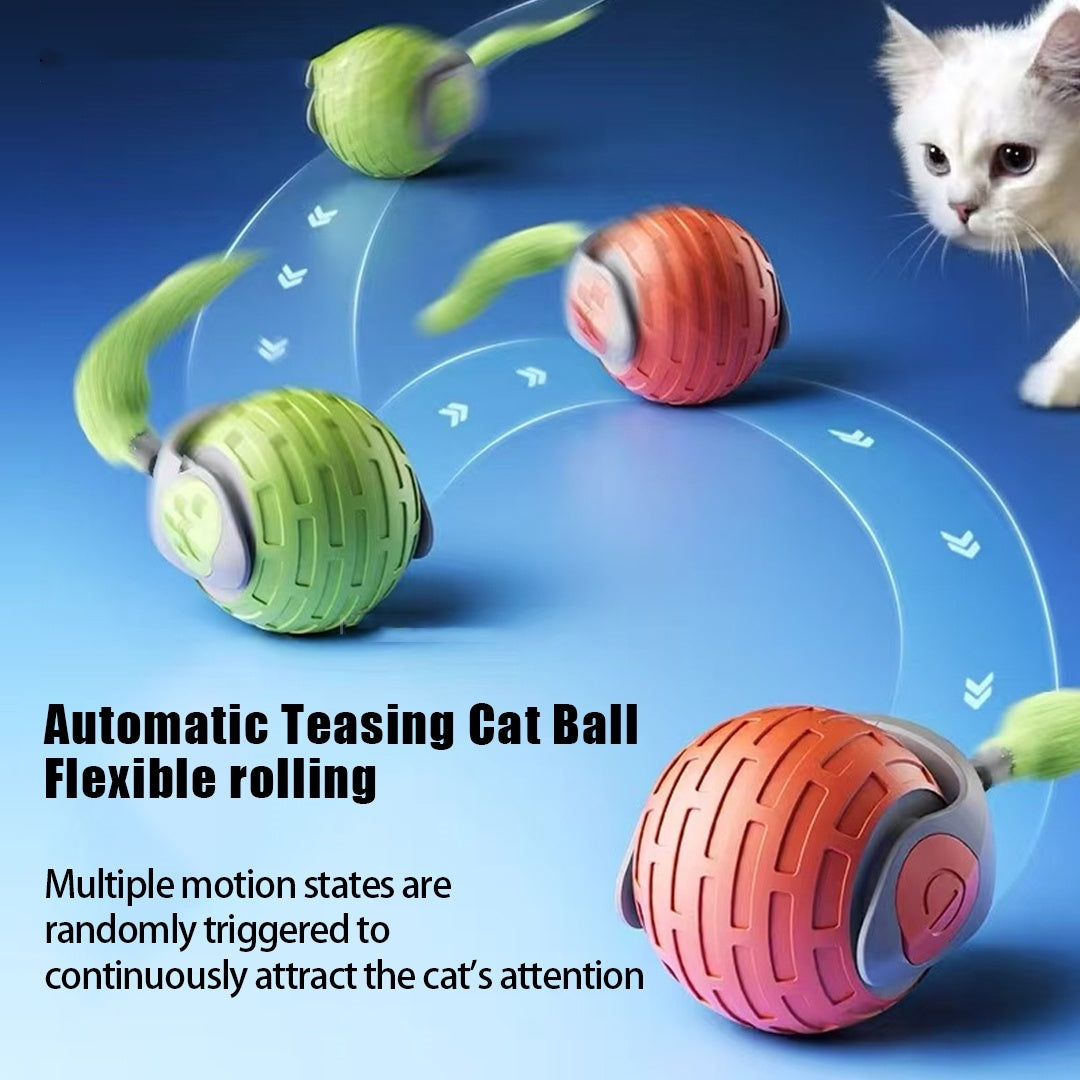 Interactive Cat Toys Ball Auto Electric automtisches interaktives Spielzeug für die aktive Katze