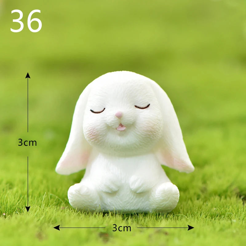 Mini Resin Rabbit Craft – Niedliche Osterhasen-Figur für Ihre Dekoration