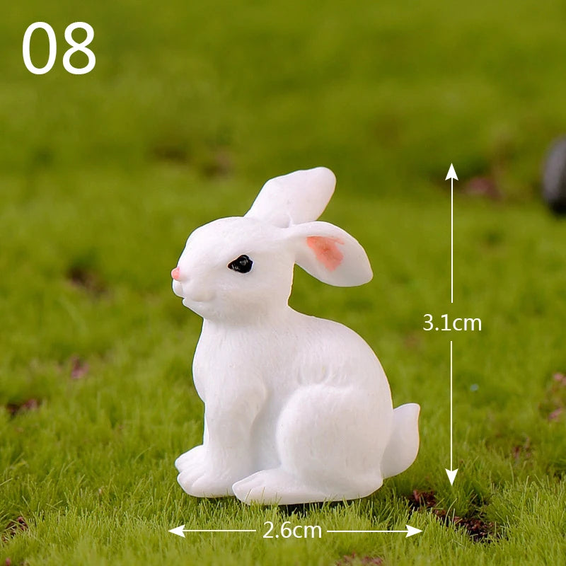 Mini Resin Rabbit Craft – Niedliche Osterhasen-Figur für Ihre Dekoration