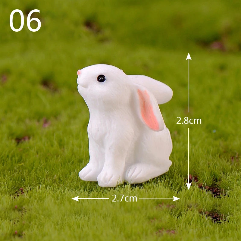 Mini Resin Rabbit Craft – Niedliche Osterhasen-Figur für Ihre Dekoration