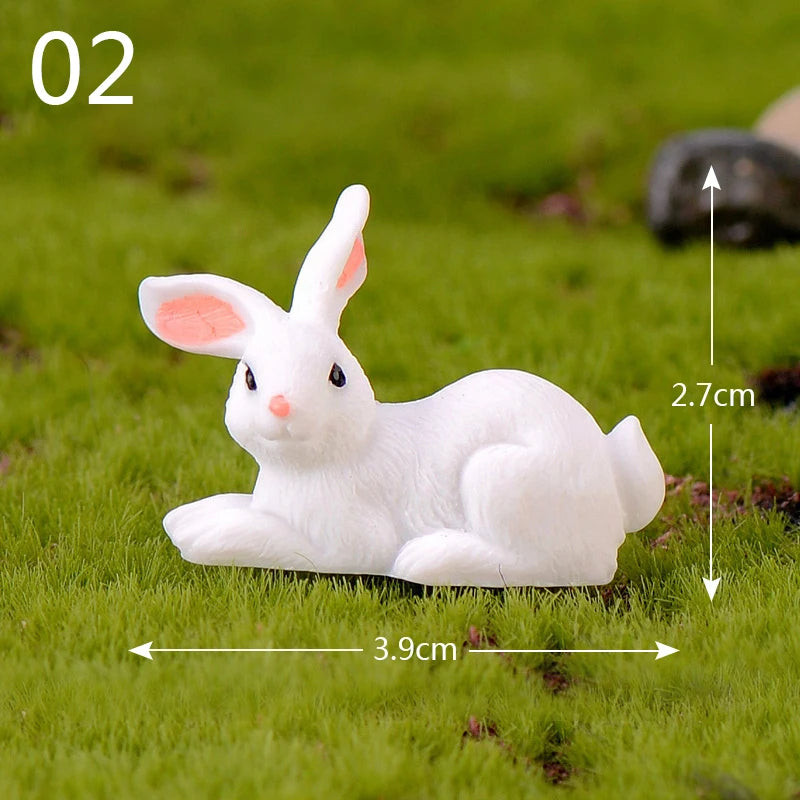 Mini Resin Rabbit Craft – Niedliche Osterhasen-Figur für Ihre Dekoration