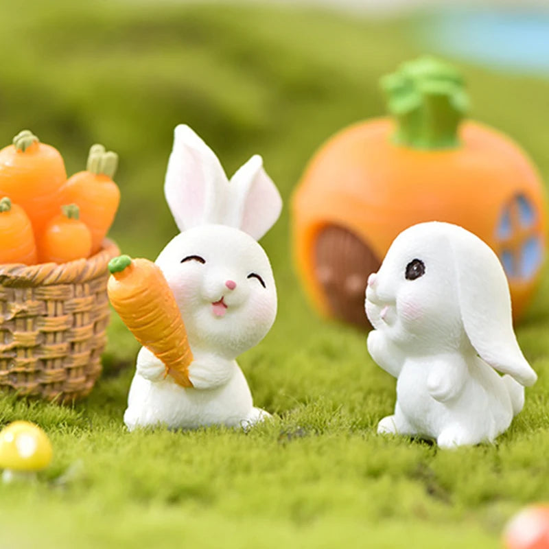 Mini Resin Rabbit Craft – Niedliche Osterhasen-Figur für Ihre Dekoration