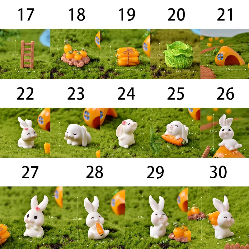 Mini Resin Rabbit Craft – Niedliche Osterhasen-Figur für Ihre Dekoration