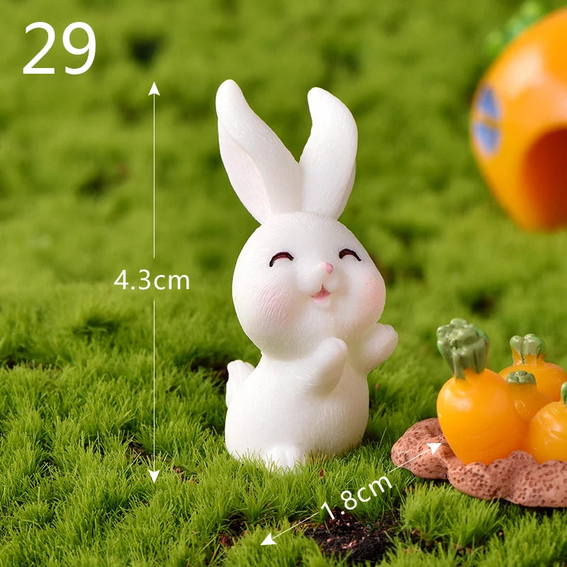 Mini Resin Rabbit Craft – Niedliche Osterhasen-Figur für Ihre Dekoration