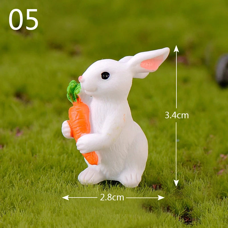 Mini Resin Rabbit Craft – Niedliche Osterhasen-Figur für Ihre Dekoration