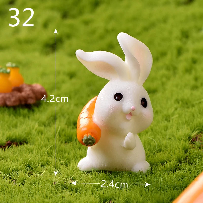 Mini Resin Rabbit Craft – Niedliche Osterhasen-Figur für Ihre Dekoration