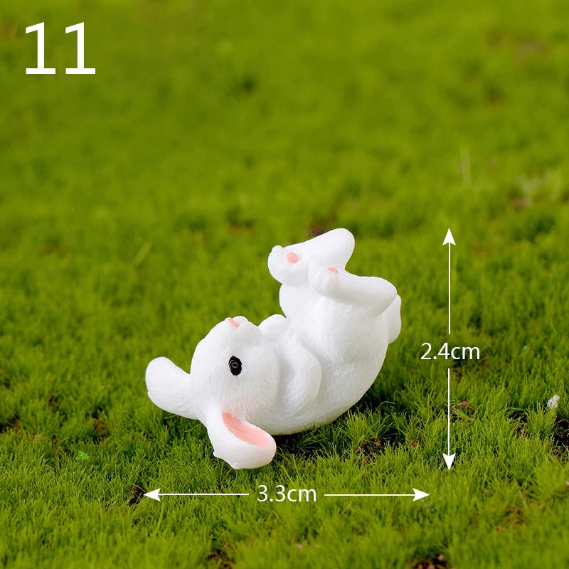 Mini Resin Rabbit Craft – Niedliche Osterhasen-Figur für Ihre Dekoration