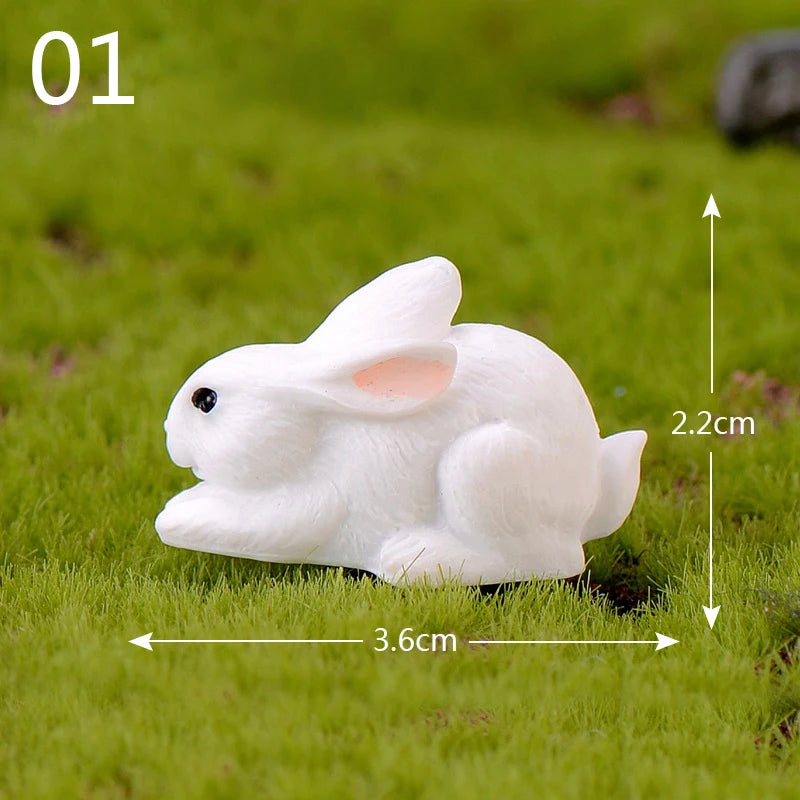 Mini Resin Rabbit Craft – Niedliche Osterhasen-Figur für Ihre Dekoration