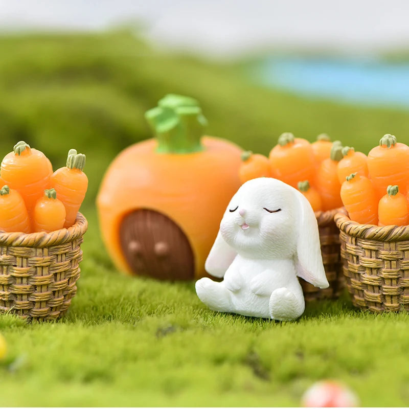 Mini Resin Rabbit Craft – Niedliche Osterhasen-Figur für Ihre Dekoration