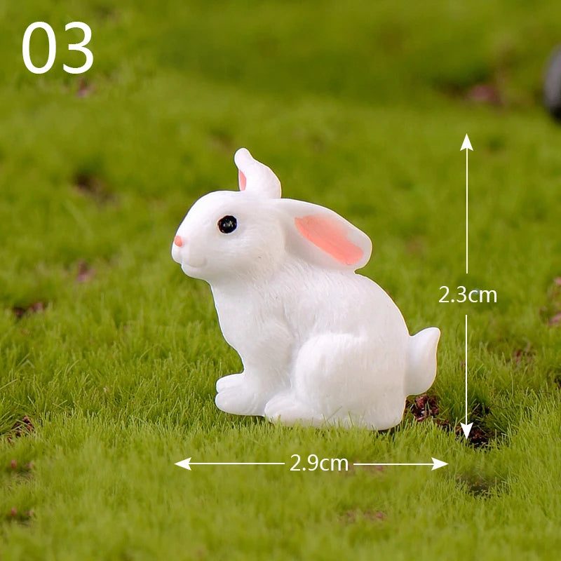 Mini Resin Rabbit Craft – Niedliche Osterhasen-Figur für Ihre Dekoration