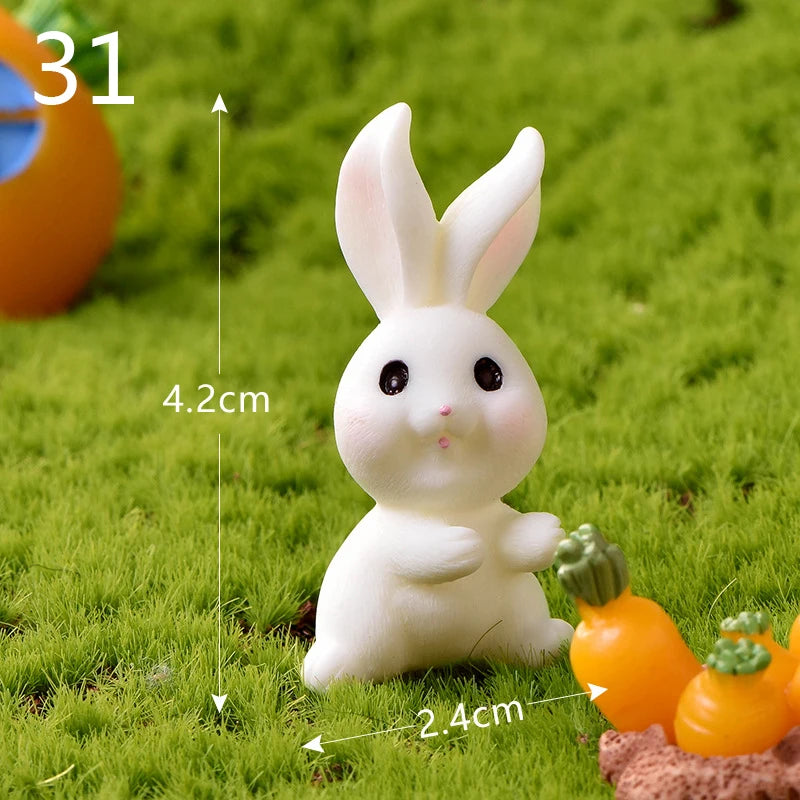 Mini Resin Rabbit Craft – Niedliche Osterhasen-Figur für Ihre Dekoration