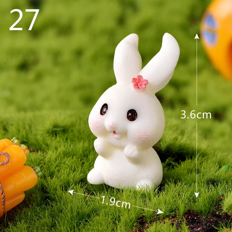 Mini Resin Rabbit Craft – Niedliche Osterhasen-Figur für Ihre Dekoration