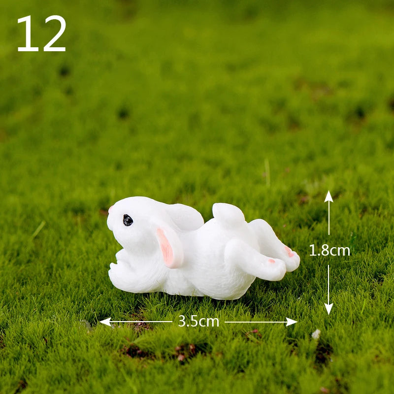 Mini Resin Rabbit Craft – Niedliche Osterhasen-Figur für Ihre Dekoration