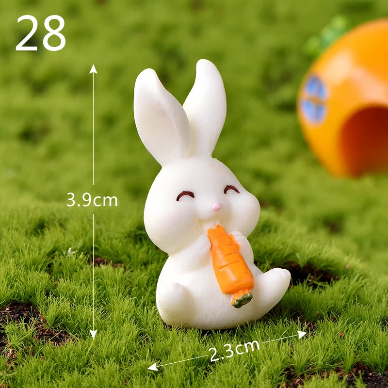 Mini Resin Rabbit Craft – Niedliche Osterhasen-Figur für Ihre Dekoration