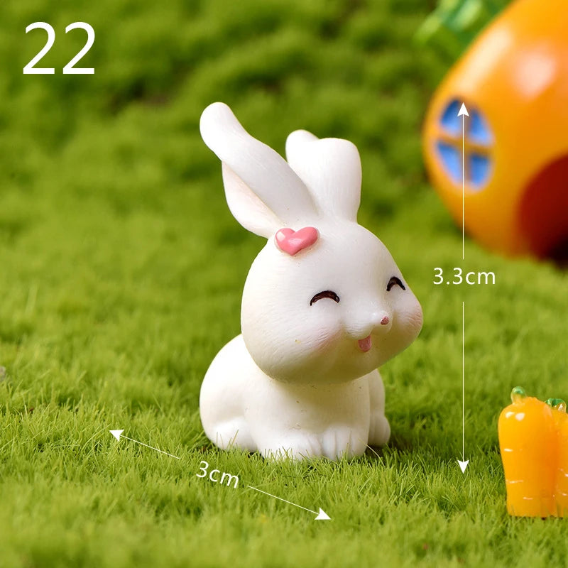 Mini Resin Rabbit Craft – Niedliche Osterhasen-Figur für Ihre Dekoration