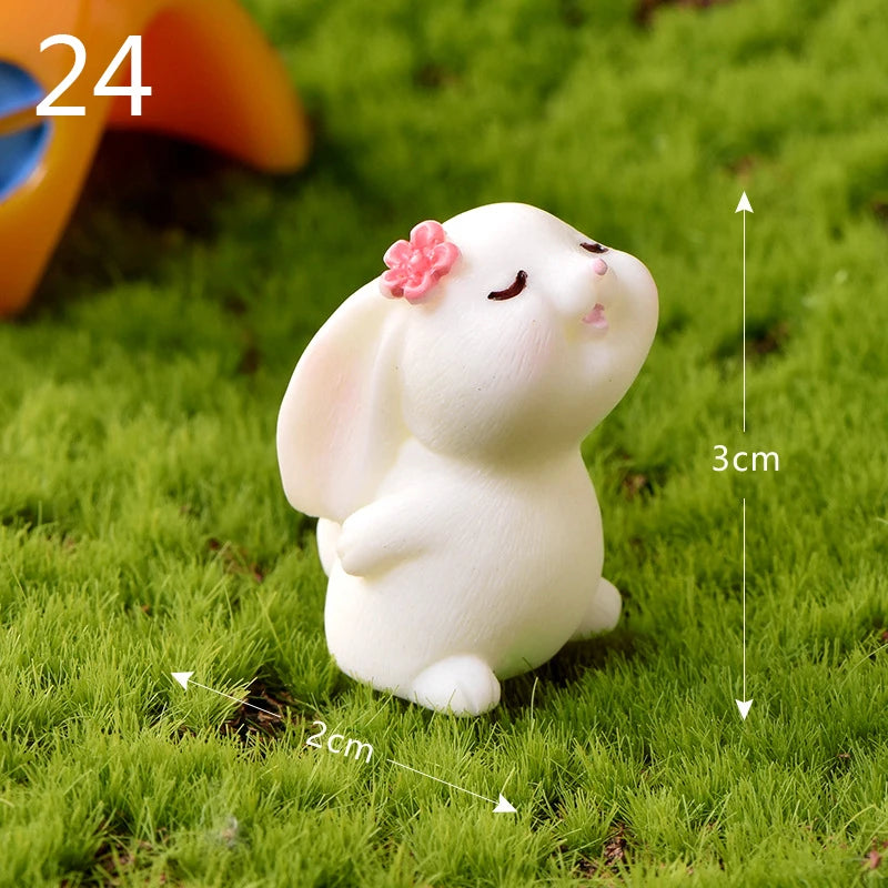 Mini Resin Rabbit Craft – Niedliche Osterhasen-Figur für Ihre Dekoration