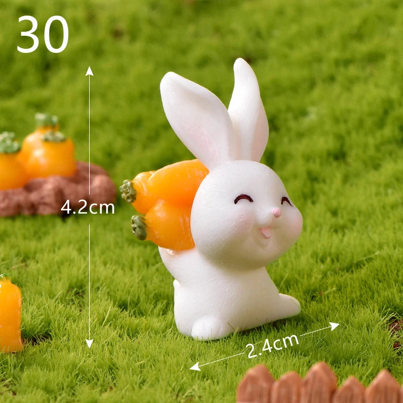 Mini Resin Rabbit Craft – Niedliche Osterhasen-Figur für Ihre Dekoration