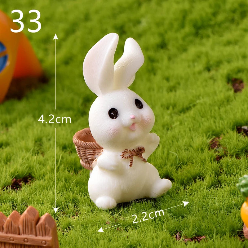 Mini Resin Rabbit Craft – Niedliche Osterhasen-Figur für Ihre Dekoration