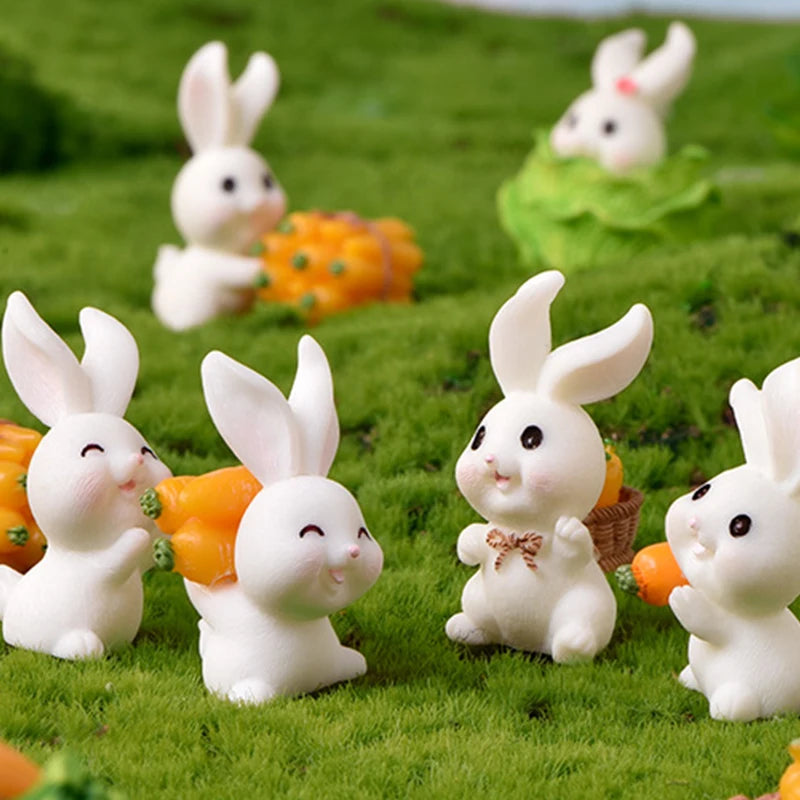 Mini Resin Rabbit Craft – Niedliche Osterhasen-Figur für Ihre Dekoration