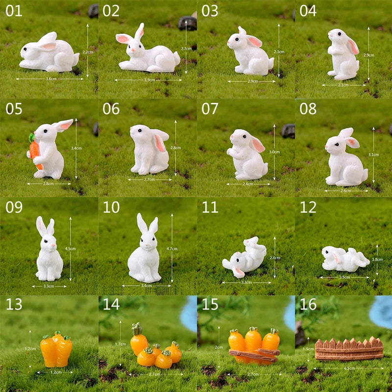 Mini Resin Rabbit Craft – Niedliche Osterhasen-Figur für Ihre Dekoration