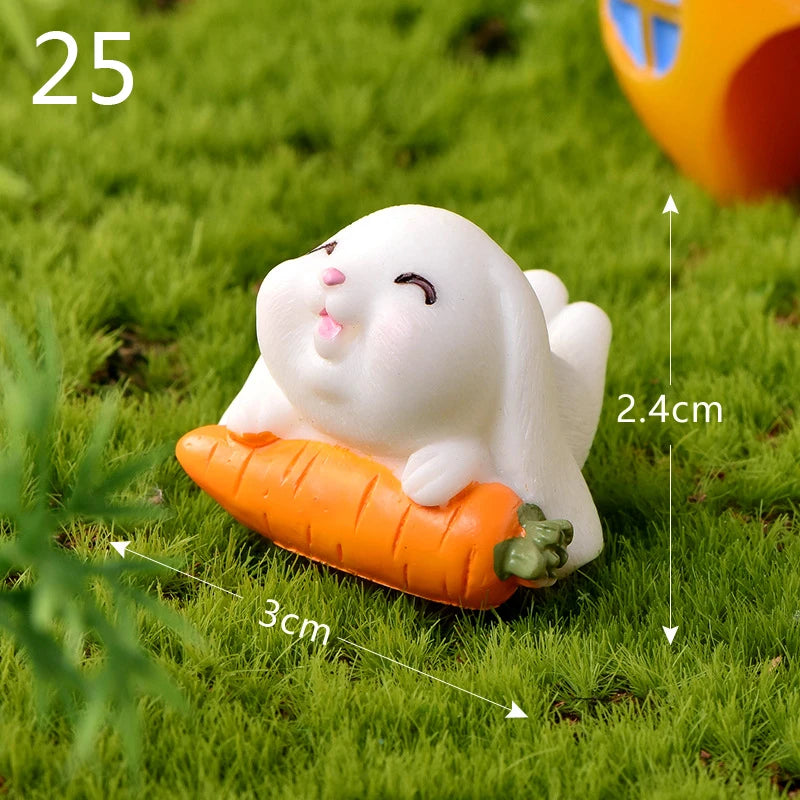 Mini Resin Rabbit Craft – Niedliche Osterhasen-Figur für Ihre Dekoration