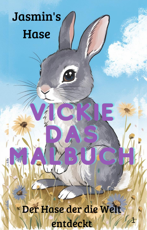 Unser Hase Vickie als Malbuch