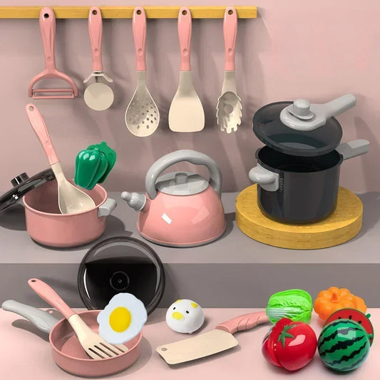 Kids Kitchen Toys Set – 28-teiliges Spielküchen-Zubehör für kreative Kochabenteuer!