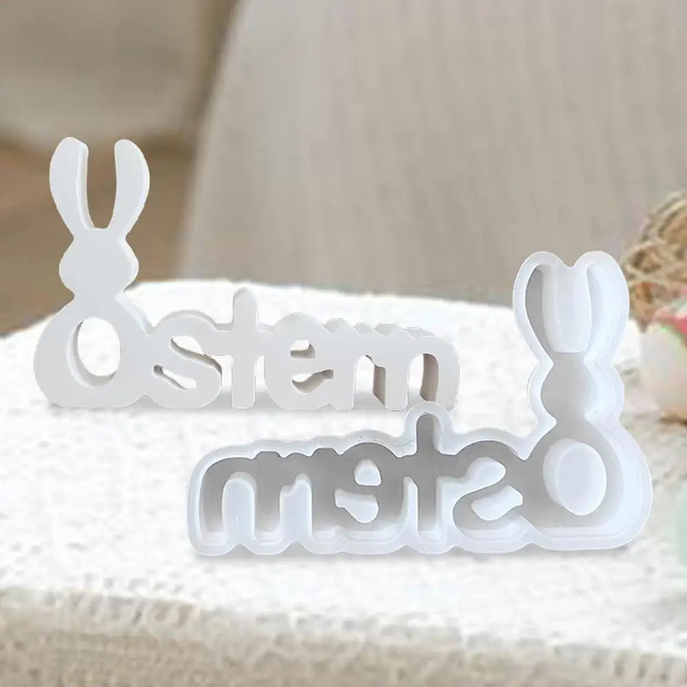 Easter 3D Letter Silicone Ornaments Mold – Vielseitige Gießform für Osterhasen und Buchstaben