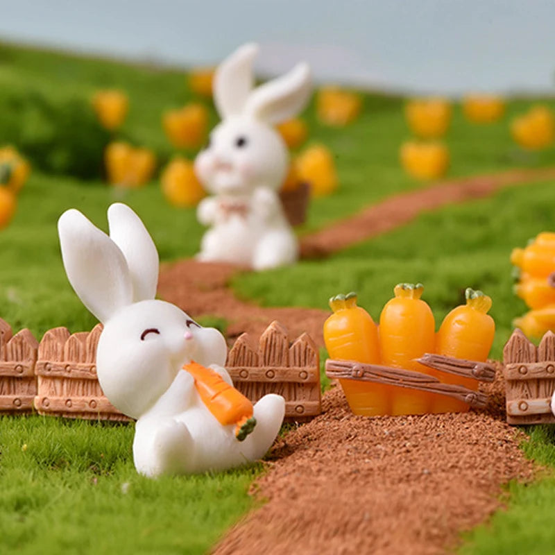 New Cute Rabbit Figurine – Charmante Mikro-Landschaftsdekoration für Ihr Zuhause