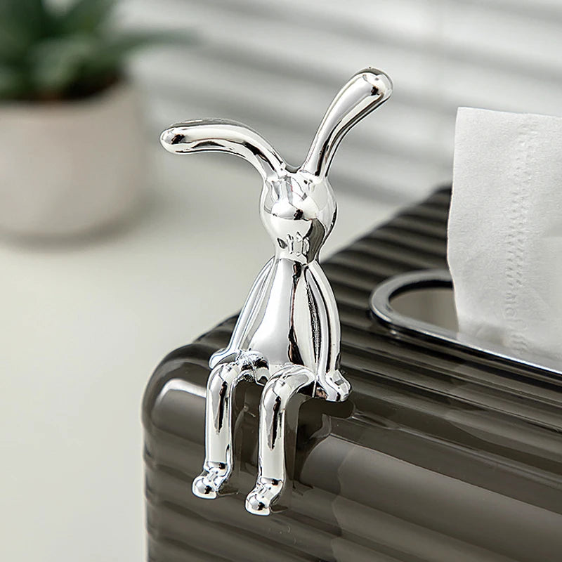 Skandinavische Langohren-Rabbit Statue – Elegante Dekoration für Ihr Zuhause