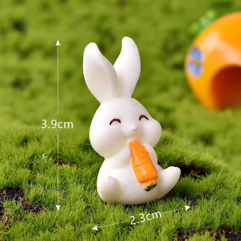 New Cute Rabbit Figurine – Charmante Mikro-Landschaftsdekoration für Ihr Zuhause