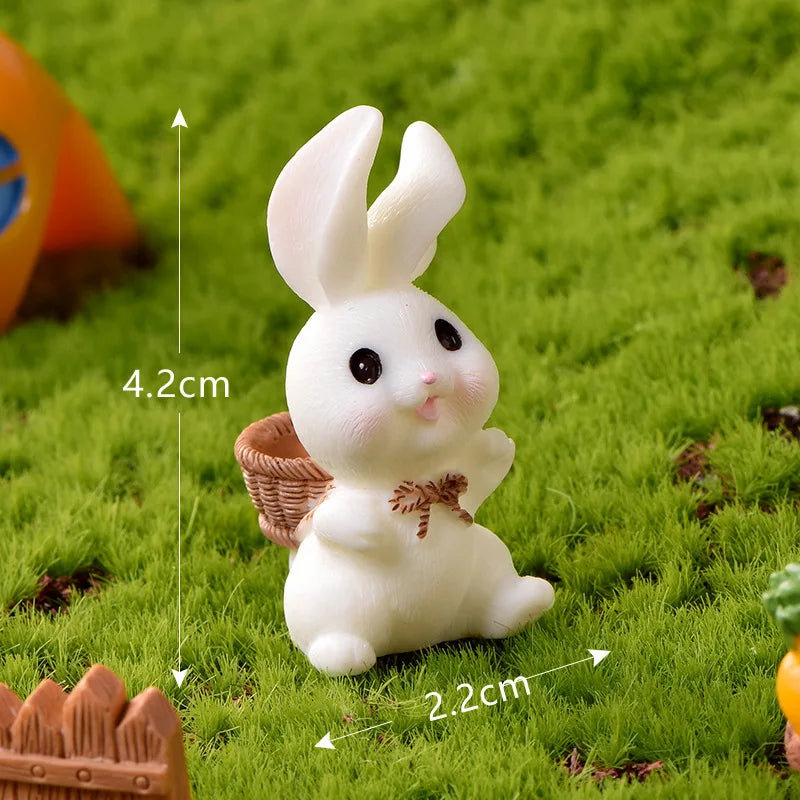 New Cute Rabbit Figurine – Charmante Mikro-Landschaftsdekoration für Ihr Zuhause