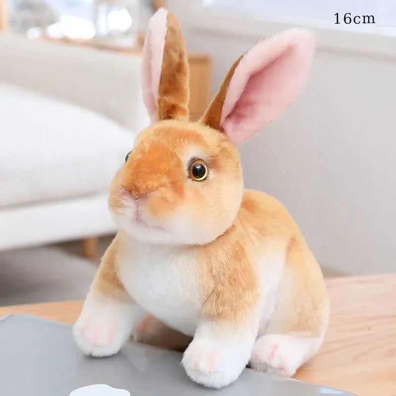 24 cm Niedlicher Stehender Hase – Simulierte Hasenpuppe für Ihre Osterfeier und Frühlingsgeschenke