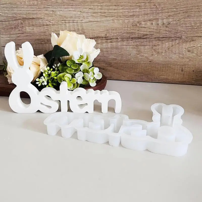 Easter 3D Letter Silicone Ornaments Mold – Vielseitige Gießform für Osterhasen und Buchstaben