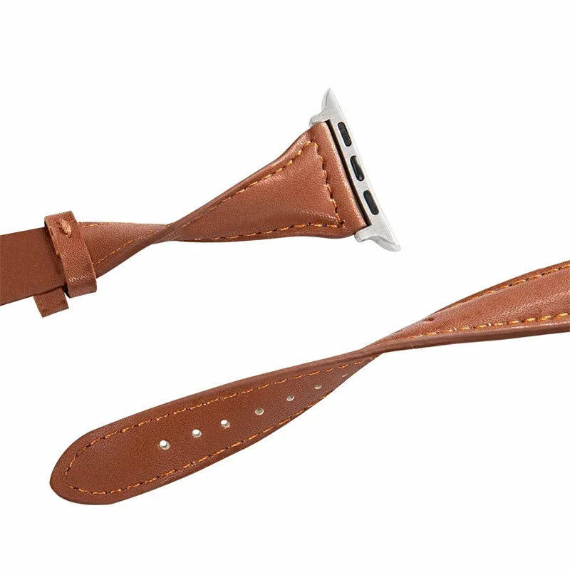 Slim Leather Strap für Apple Watch – Stilvolles und Elegantes Armband für Ihre Smartwatch