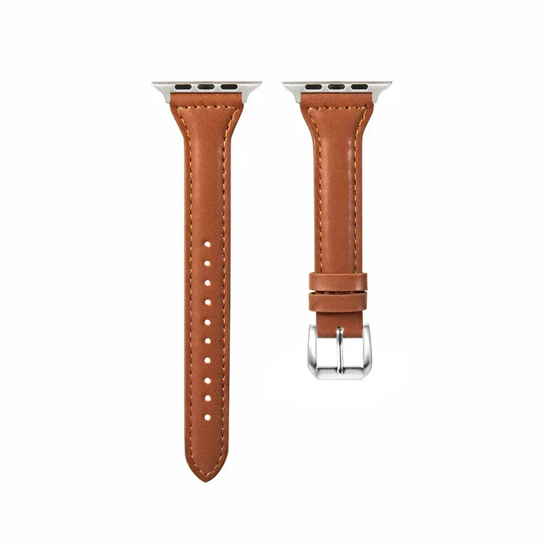 Slim Leather Strap für Apple Watch – Stilvolles und Elegantes Armband für Ihre Smartwatch