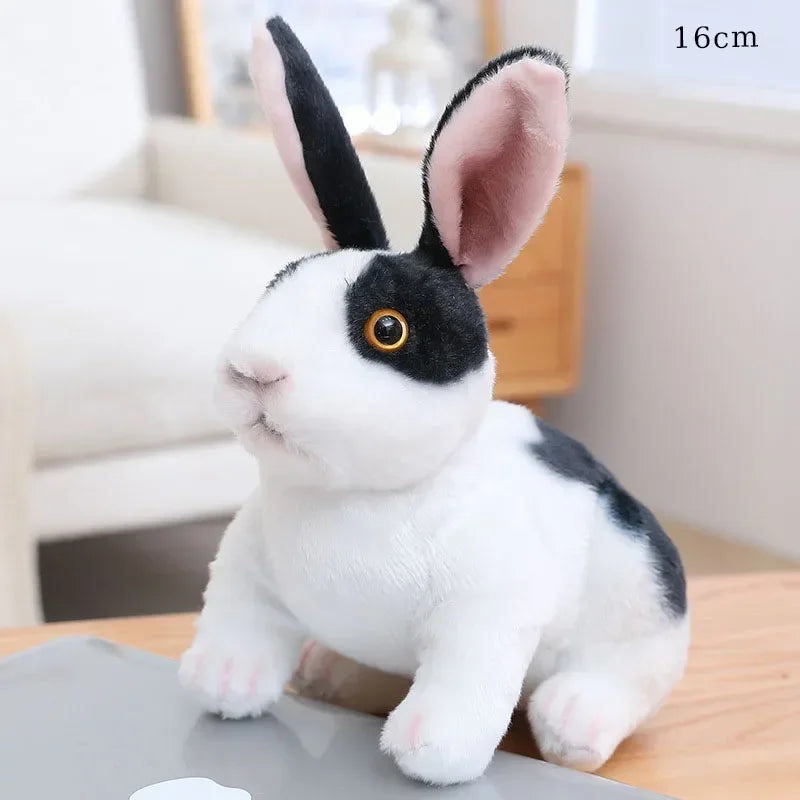 24 cm Niedlicher Stehender Hase – Simulierte Hasenpuppe für Ihre Osterfeier und Frühlingsgeschenke