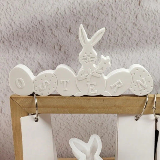 Ostern Silicone Ornaments Mold – Vielseitige Gießform für niedliche Osterhasen und Buchstaben