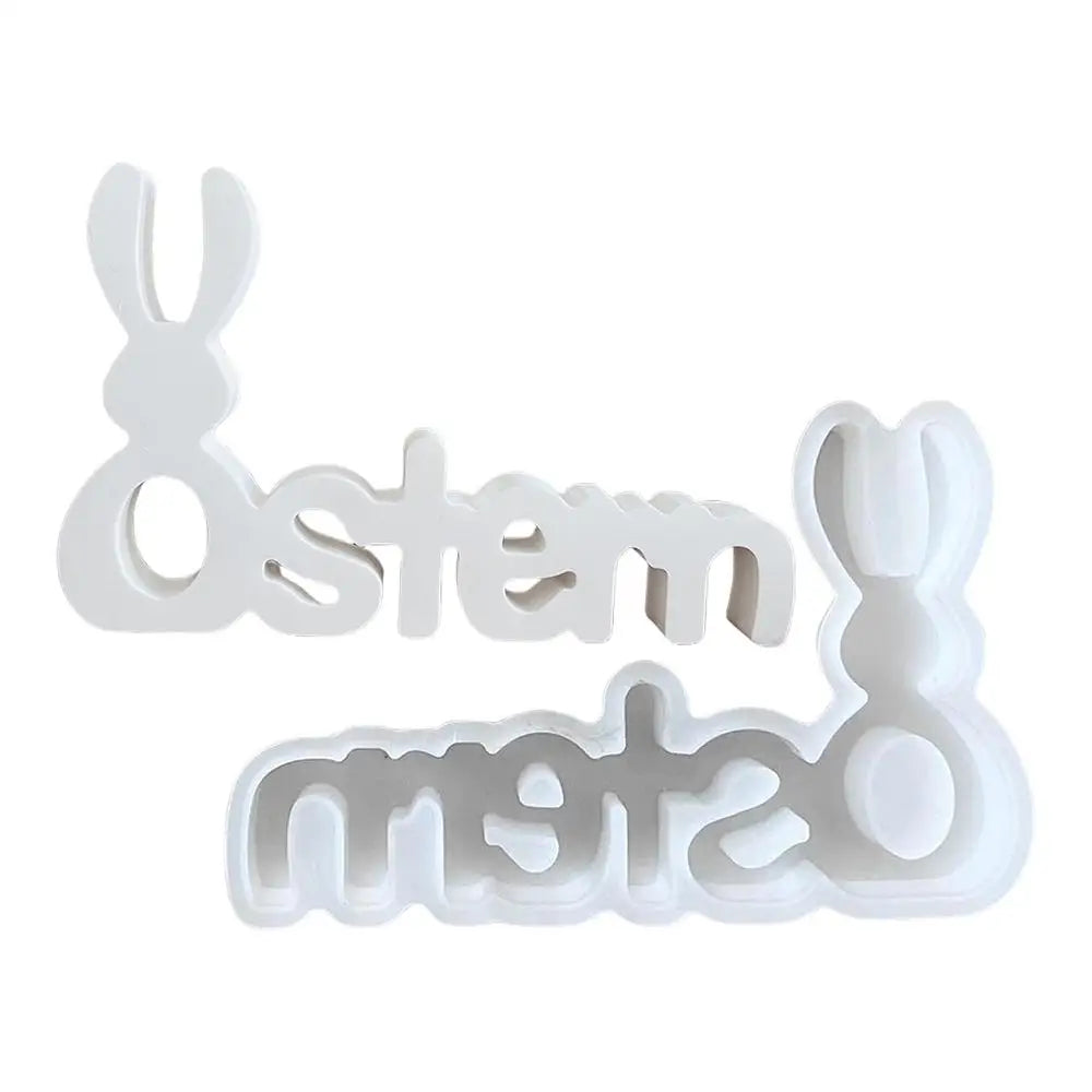 Easter 3D Letter Silicone Ornaments Mold – Vielseitige Gießform für Osterhasen und Buchstaben