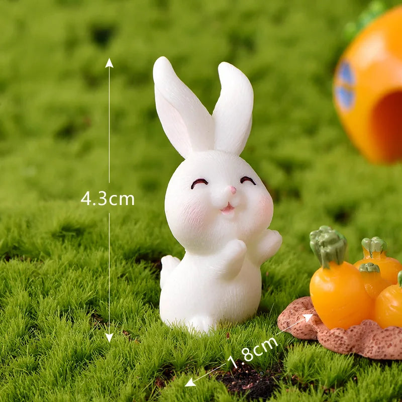 New Cute Rabbit Figurine – Charmante Mikro-Landschaftsdekoration für Ihr Zuhause