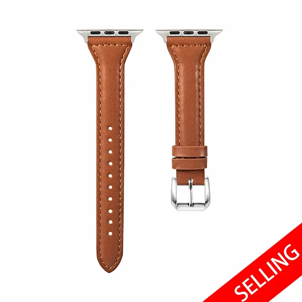 Slim Leather Strap für Apple Watch – Stilvolles und Elegantes Armband für Ihre Smartwatch