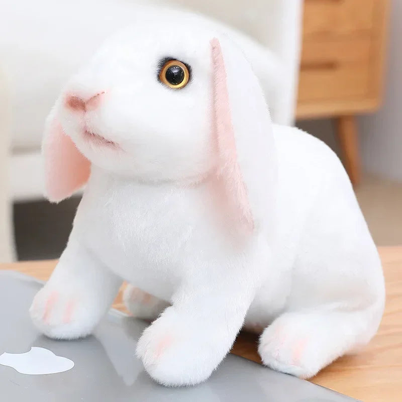 24 cm Niedlicher Stehender Hase – Simulierte Hasenpuppe für Ihre Osterfeier und Frühlingsgeschenke