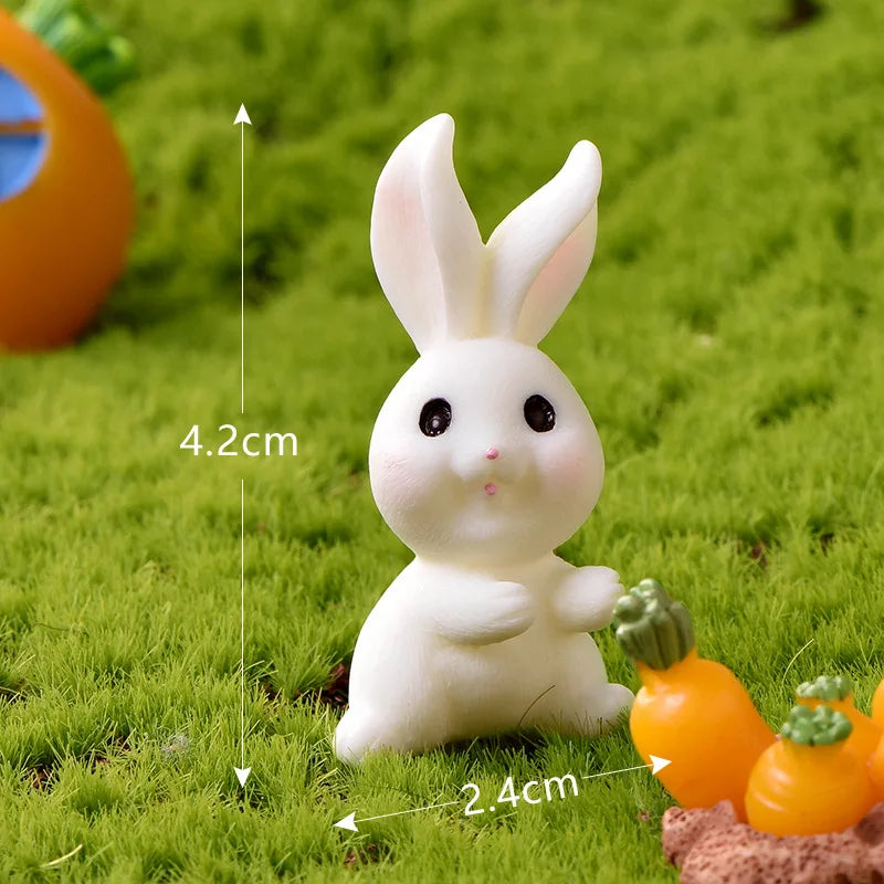 New Cute Rabbit Figurine – Charmante Mikro-Landschaftsdekoration für Ihr Zuhause