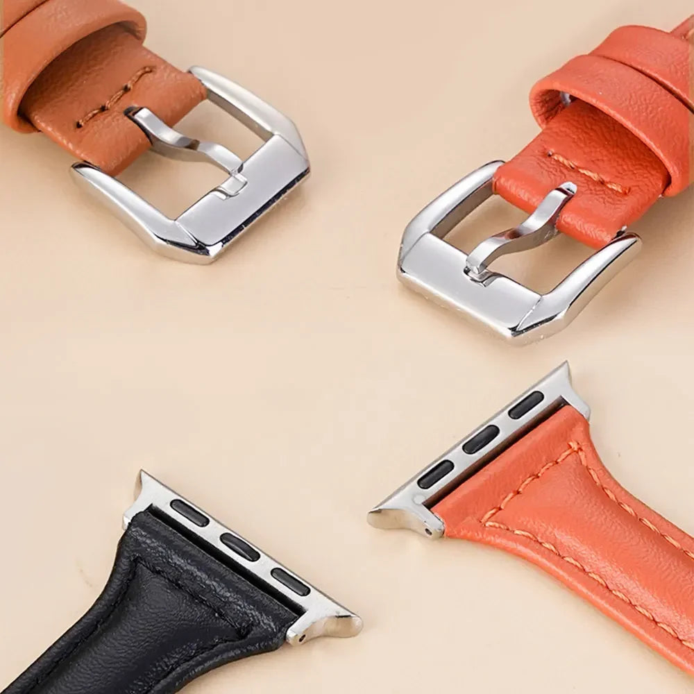 Slim Leather Strap für Apple Watch – Stilvolles und Elegantes Armband für Ihre Smartwatch