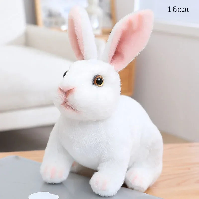 24 cm Niedlicher Stehender Hase – Simulierte Hasenpuppe für Ihre Osterfeier und Frühlingsgeschenke