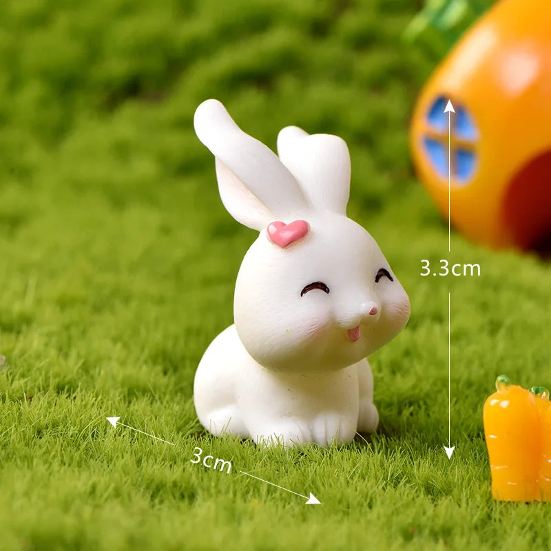 New Cute Rabbit Figurine – Charmante Mikro-Landschaftsdekoration für Ihr Zuhause