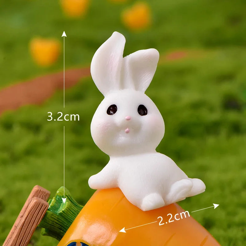 New Cute Rabbit Figurine – Charmante Mikro-Landschaftsdekoration für Ihr Zuhause