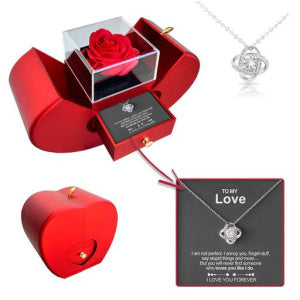 Fashion Jewelry Box Red Apple Valentines Day